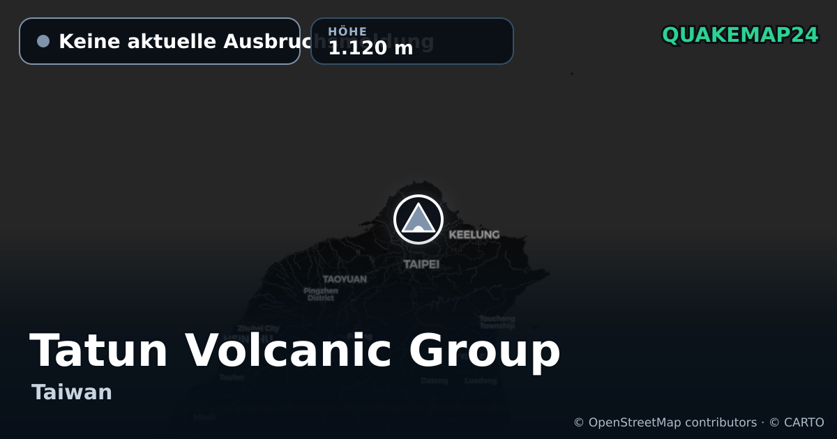 Tatun Volcanic Group · Keine aktuelle Ausbruchsmeldung · 1.120 m