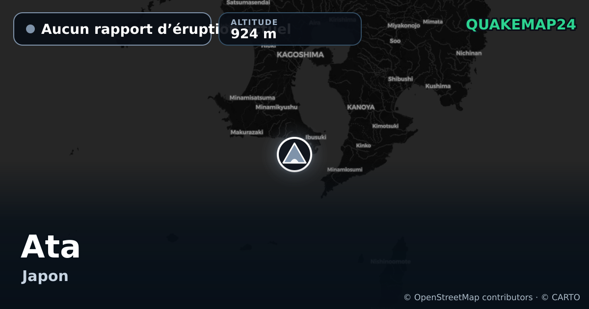 Ata · Aucun rapport d’éruption actuel · 924 m
