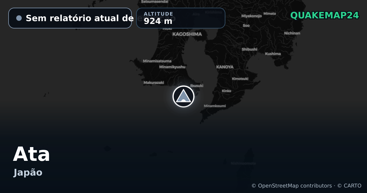 Ata · Sem relatório atual de erupção · 924 m