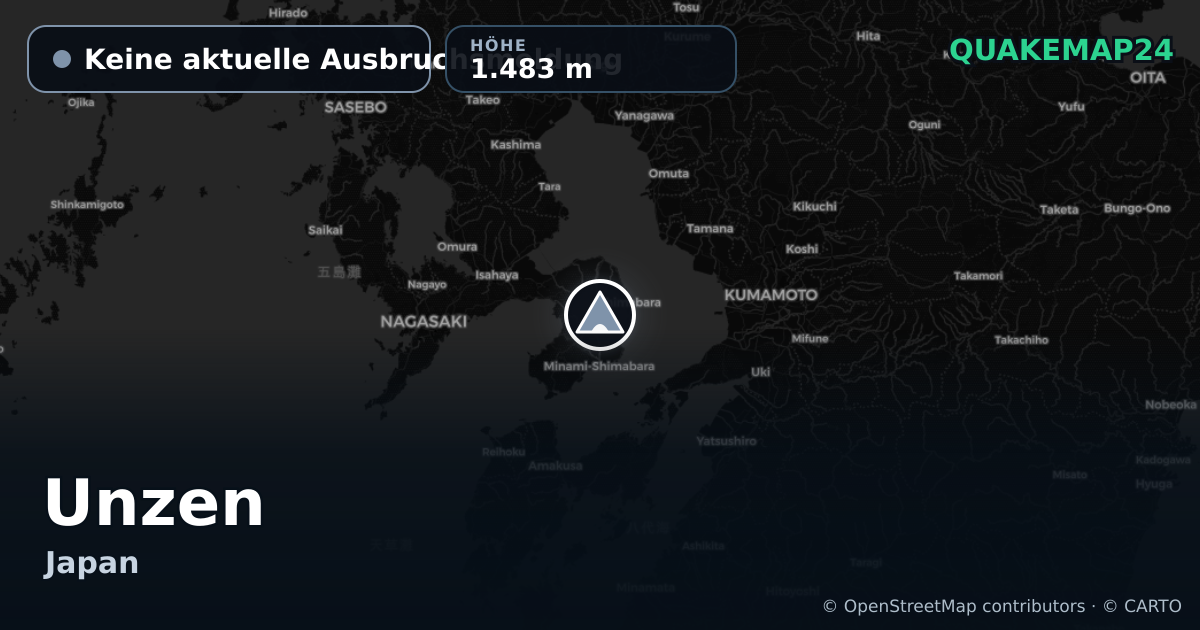 Unzen · Keine aktuelle Ausbruchsmeldung · 1.483 m