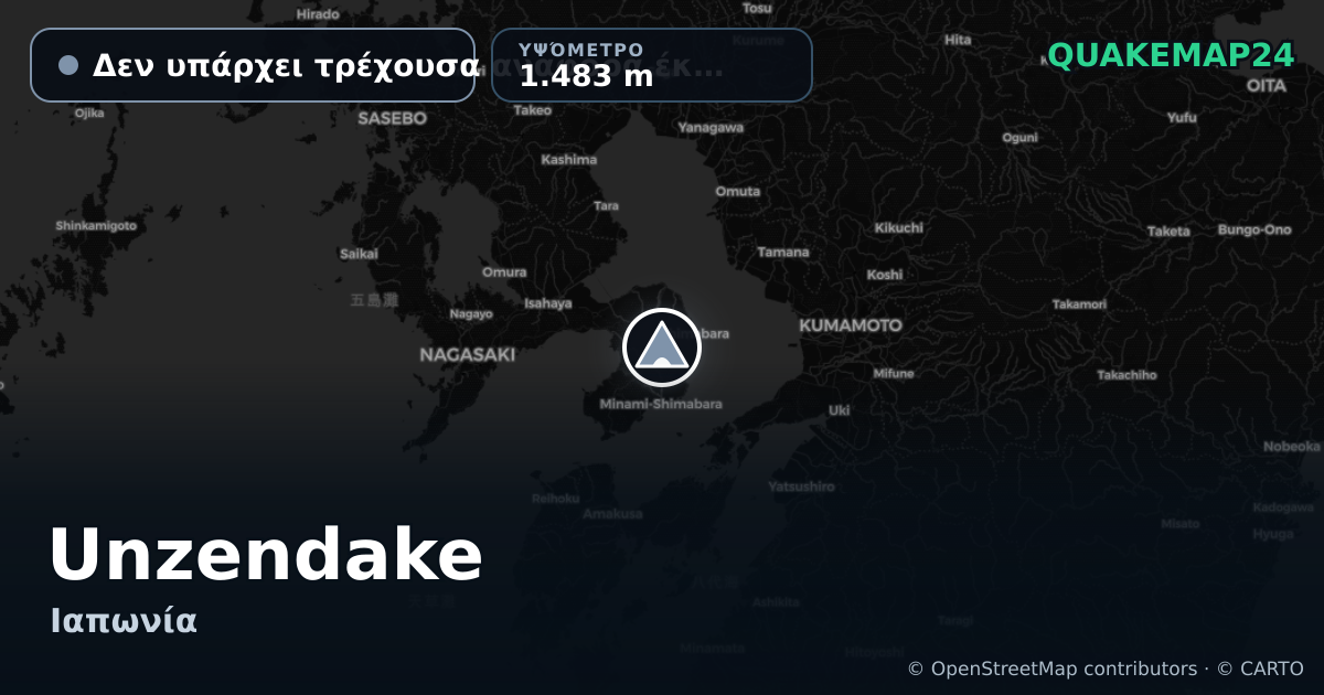 Unzendake · Δεν υπάρχει τρέχουσα αναφορά έκρηξης · 1.483 m