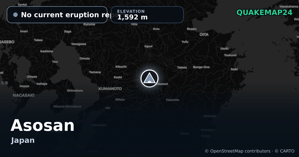 Asosan · No current eruption report · 1,592 m
