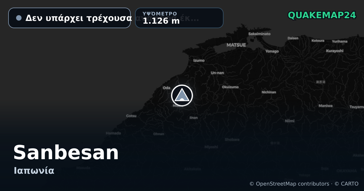 Sanbesan · Δεν υπάρχει τρέχουσα αναφορά έκρηξης · 1.126 m