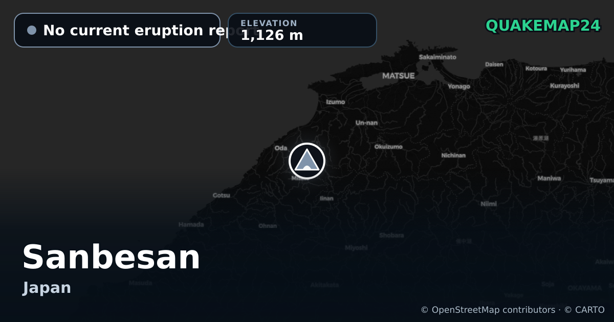 Sanbesan · No current eruption report · 1,126 m