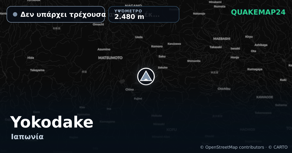 Yokodake · Δεν υπάρχει τρέχουσα αναφορά έκρηξης · 2.480 m
