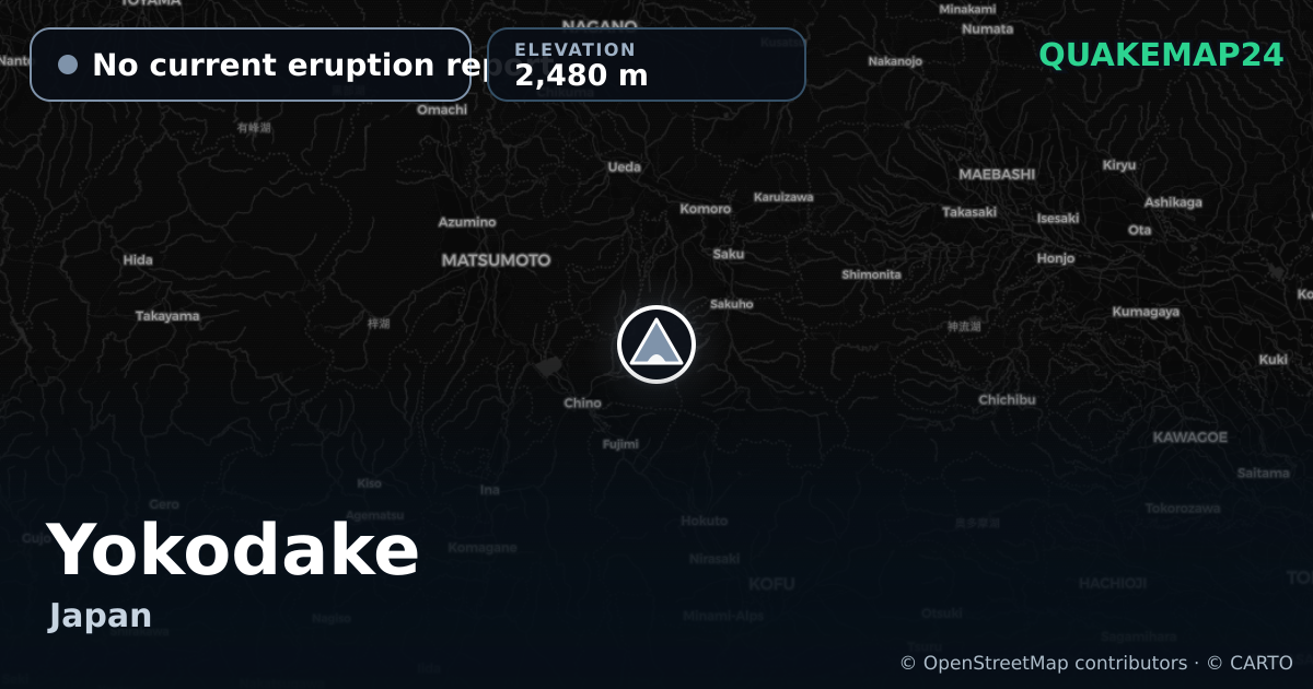 Yokodake · No current eruption report · 2,480 m