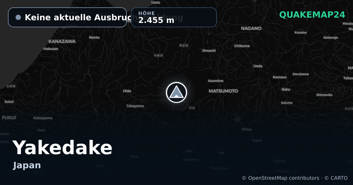 Yakedake · Keine aktuelle Ausbruchsmeldung · 2.455 m