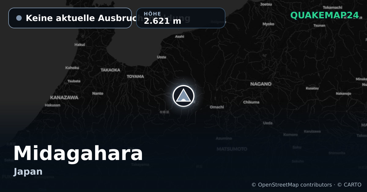Midagahara · Keine aktuelle Ausbruchsmeldung · 2.621 m