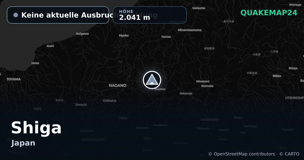 Shiga · Keine aktuelle Ausbruchsmeldung · 2.041 m