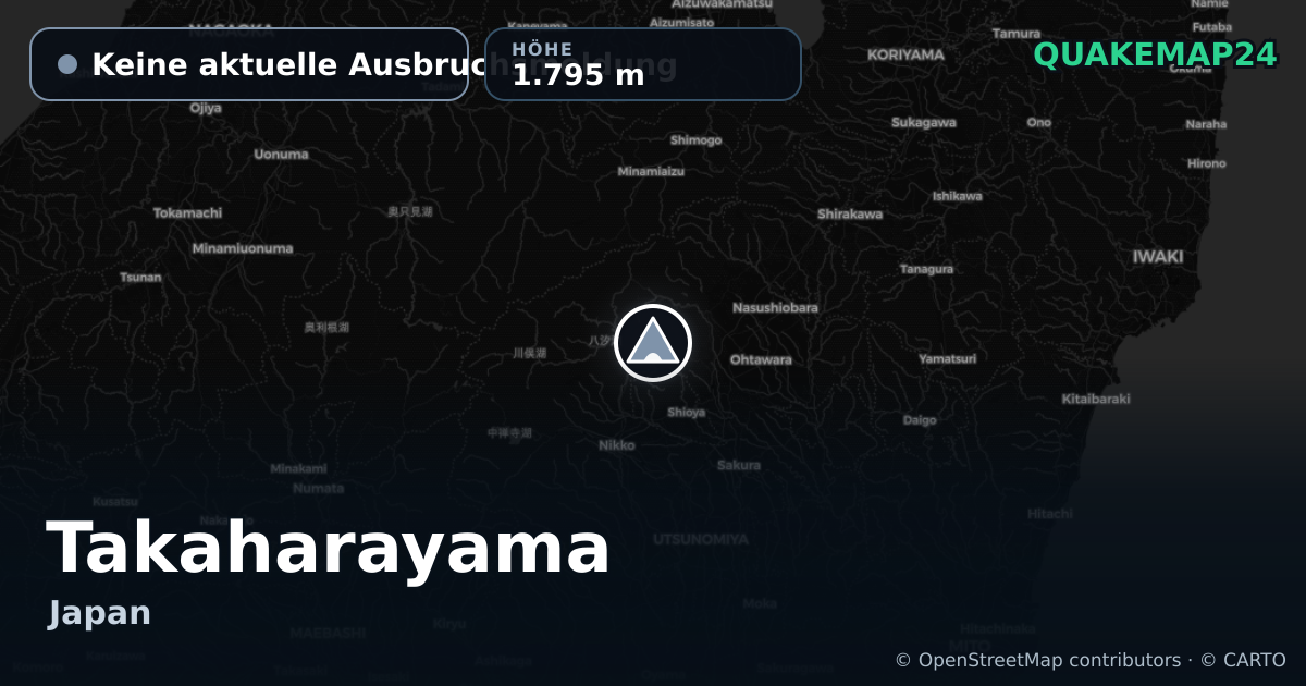Takaharayama · Keine aktuelle Ausbruchsmeldung · 1.795 m