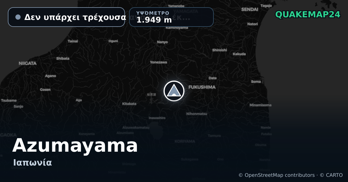 Azumayama · Δεν υπάρχει τρέχουσα αναφορά έκρηξης · 1.949 m