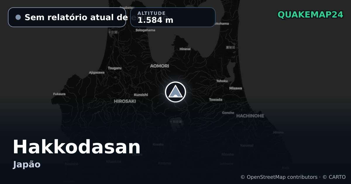 Hakkodasan · Sem relatório atual de erupção · 1.584 m