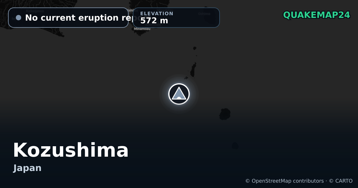 Kozushima · No current eruption report · 572 m