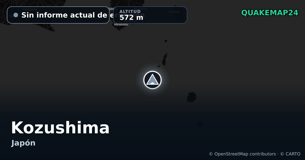 Kozushima · Sin informe actual de erupción · 572 m
