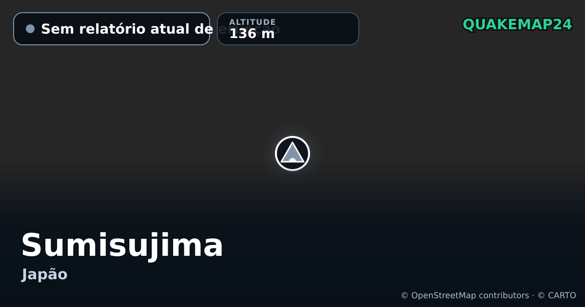 Sumisujima · Sem relatório atual de erupção · 136 m