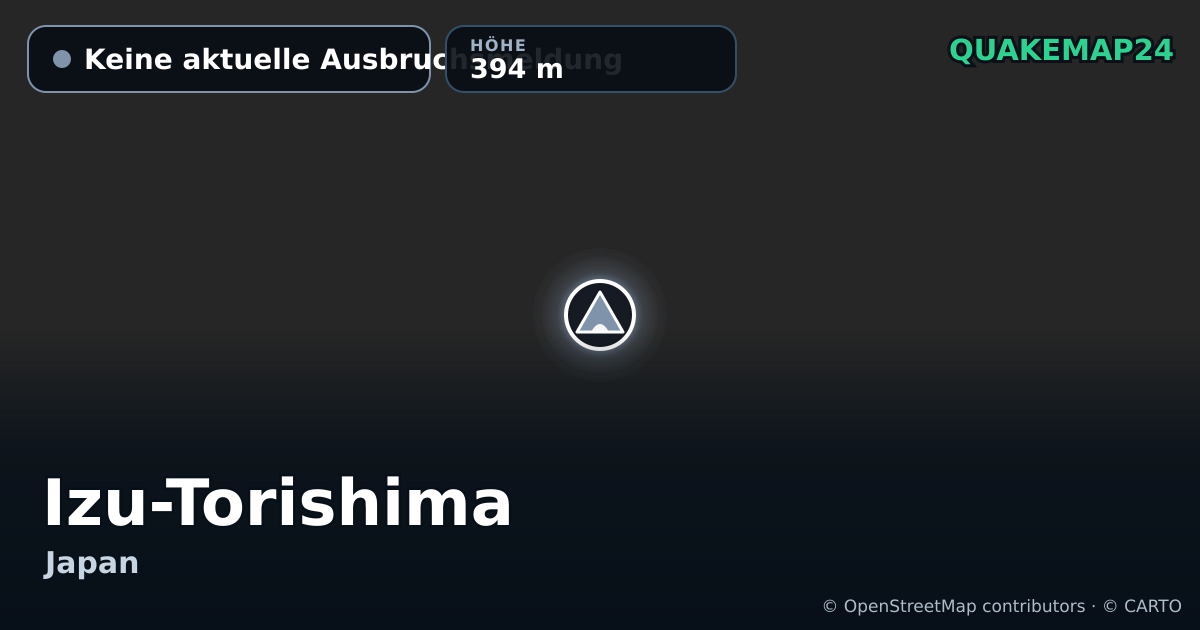 Izu-Torishima · Keine aktuelle Ausbruchsmeldung · 394 m