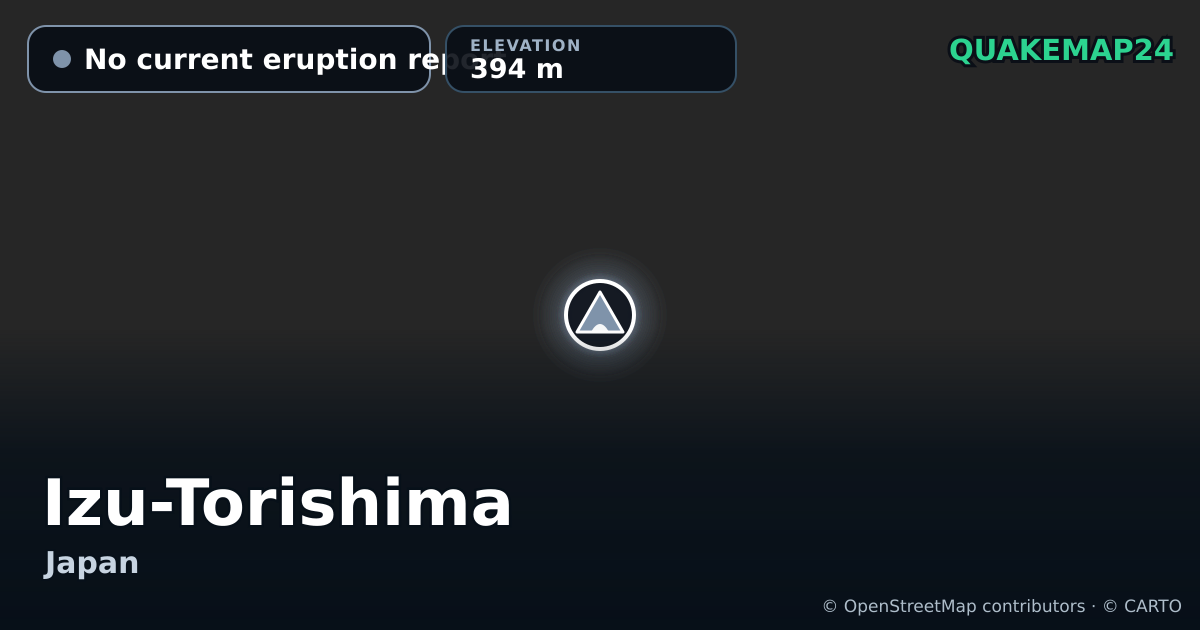 Izu-Torishima · No current eruption report · 394 m