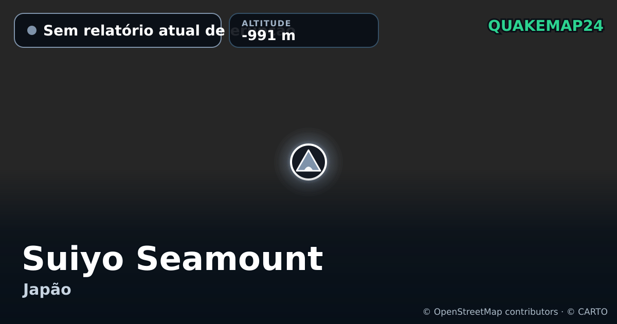 Suiyo Seamount · Sem relatório atual de erupção · -991 m