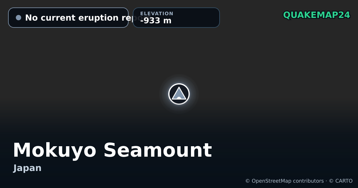 Mokuyo Seamount · No current eruption report · -933 m