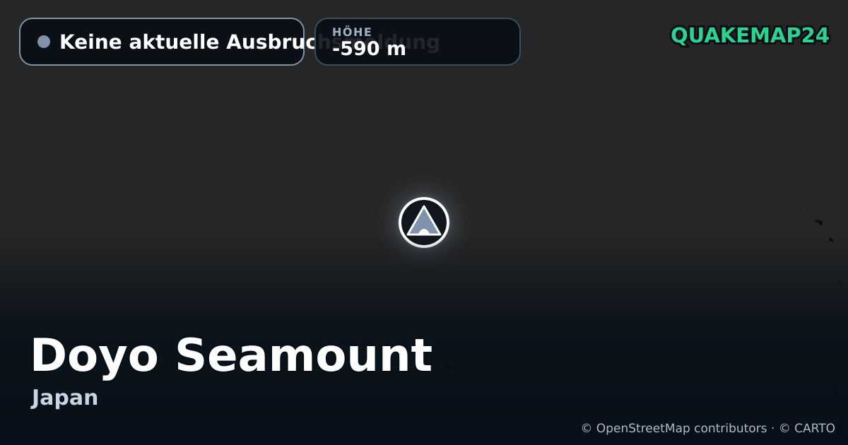 Doyo Seamount · Keine aktuelle Ausbruchsmeldung · -590 m