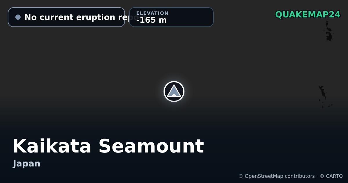 Kaikata Seamount · No current eruption report · -165 m