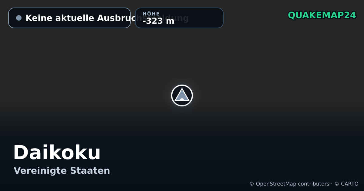 Daikoku · Keine aktuelle Ausbruchsmeldung · -323 m