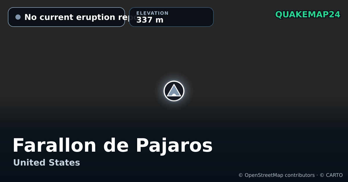 Farallon de Pajaros · No current eruption report · 337 m