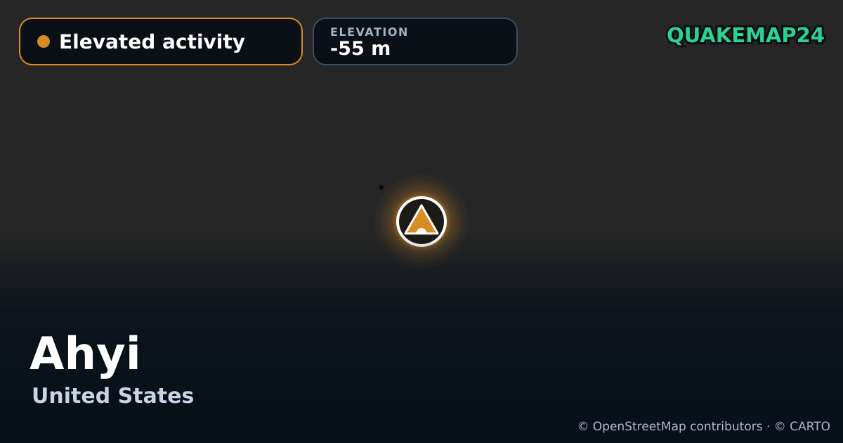 Ahyi · Elevated activity · -55 m