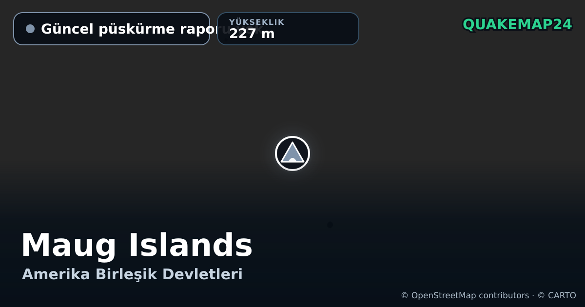 Maug Islands · Güncel püskürme raporu yok · 227 m