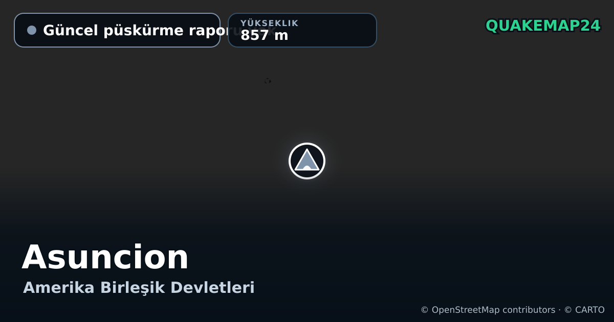 Asuncion · Güncel püskürme raporu yok · 857 m