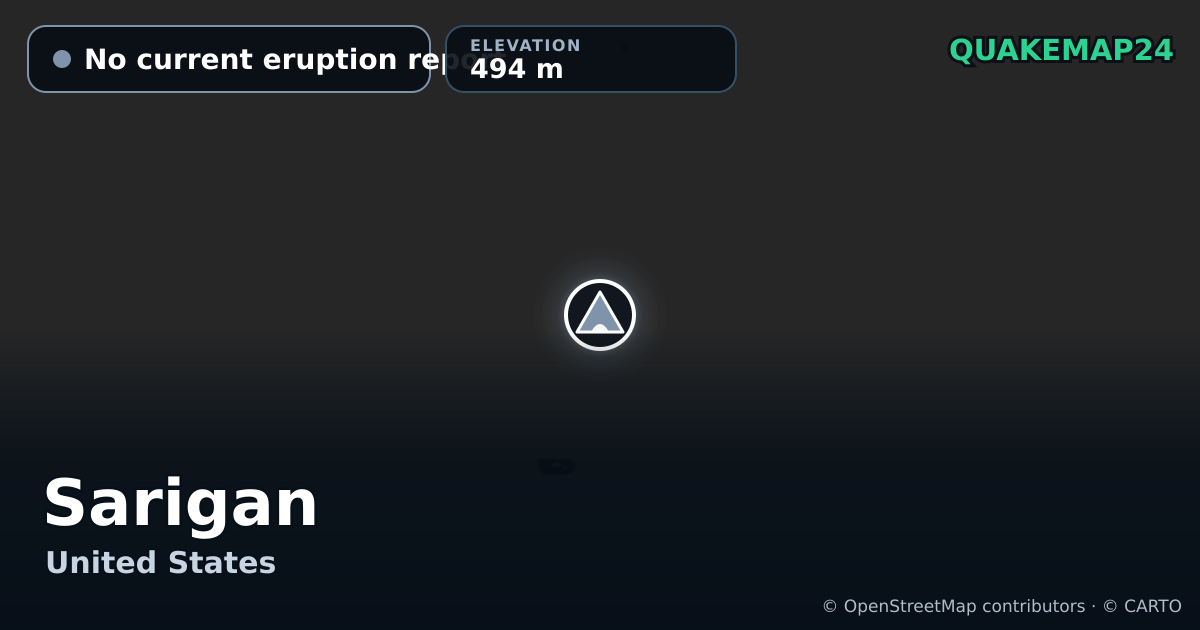 Sarigan · No current eruption report · 494 m