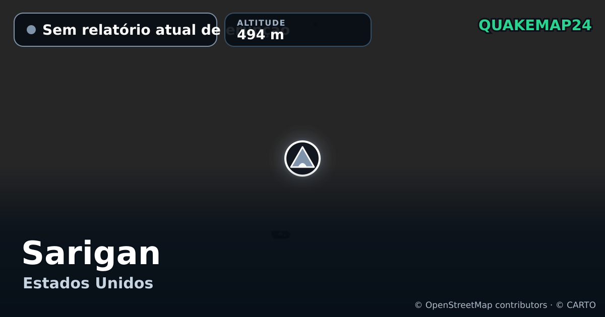 Sarigan · Sem relatório atual de erupção · 494 m