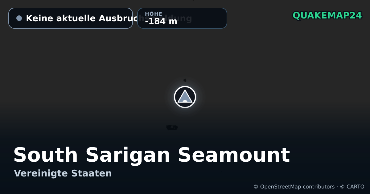 South Sarigan Seamount · Keine aktuelle Ausbruchsmeldung · -184 m