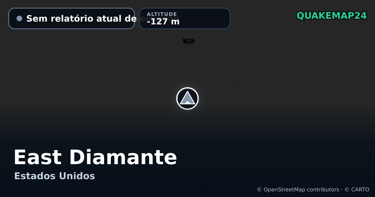 East Diamante · Sem relatório atual de erupção · -127 m