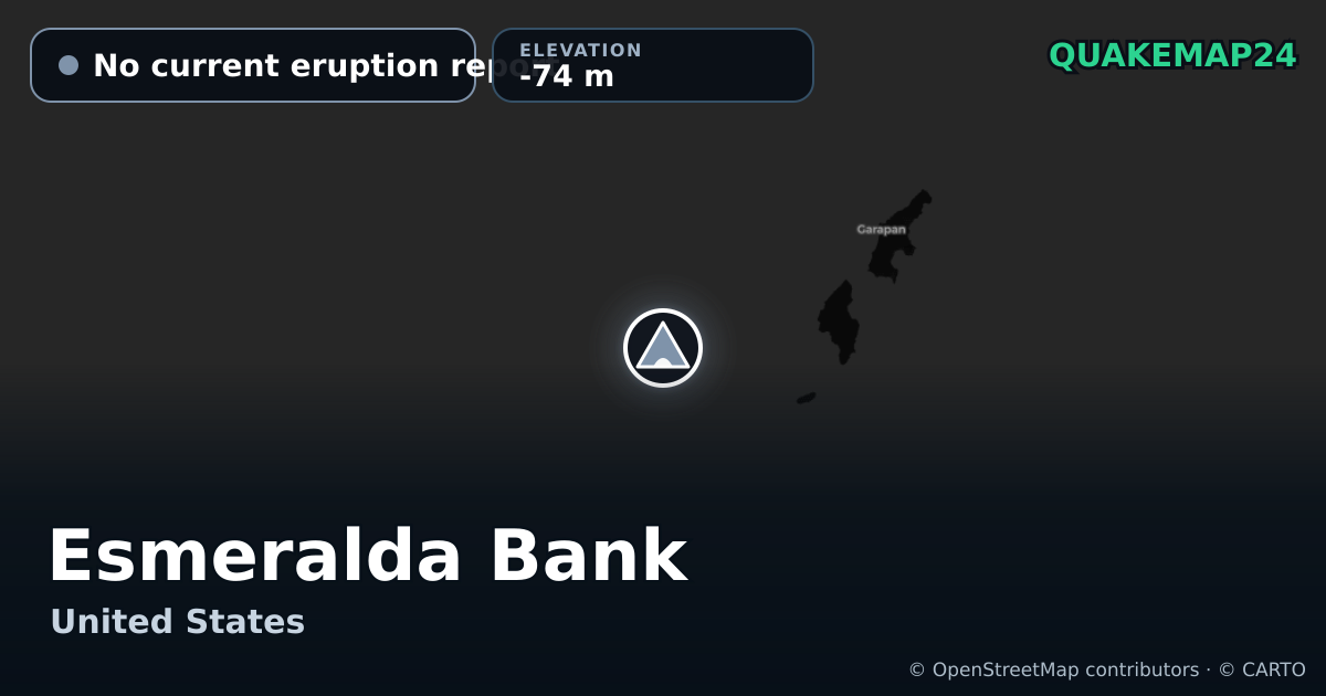 Esmeralda Bank · No current eruption report · -74 m