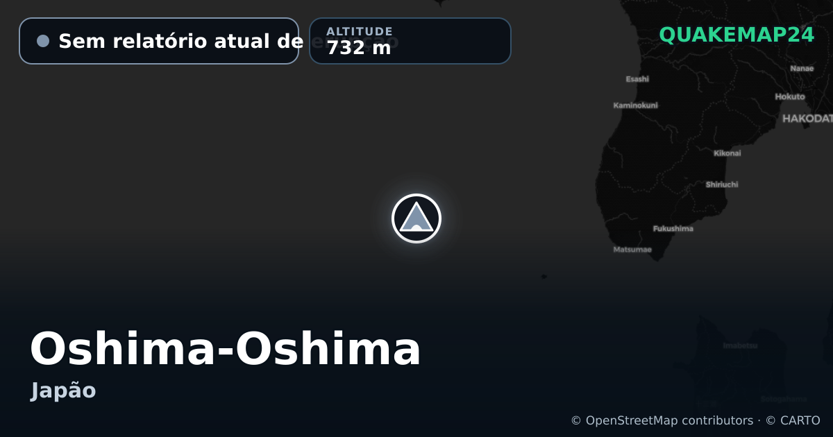 Oshima-Oshima · Sem relatório atual de erupção · 732 m