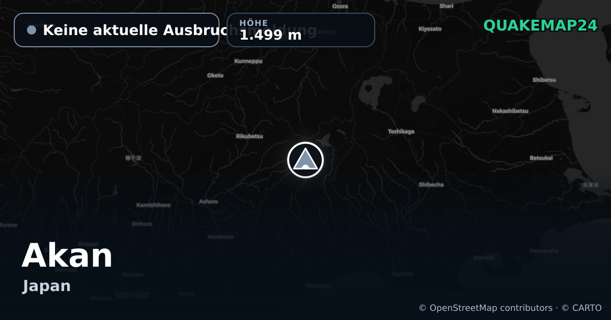 Akan · Keine aktuelle Ausbruchsmeldung · 1.499 m
