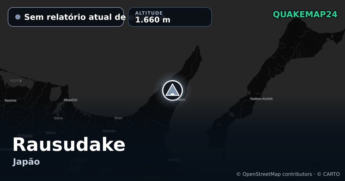 Rausudake · Sem relatório atual de erupção · 1.660 m