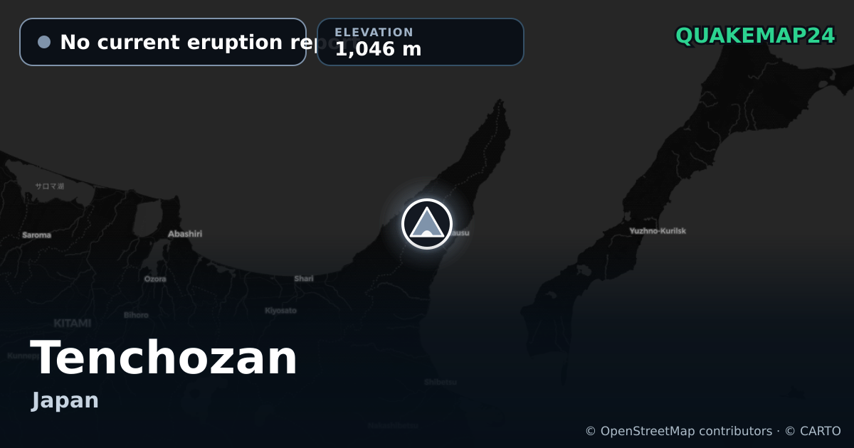 Tenchozan · No current eruption report · 1,046 m