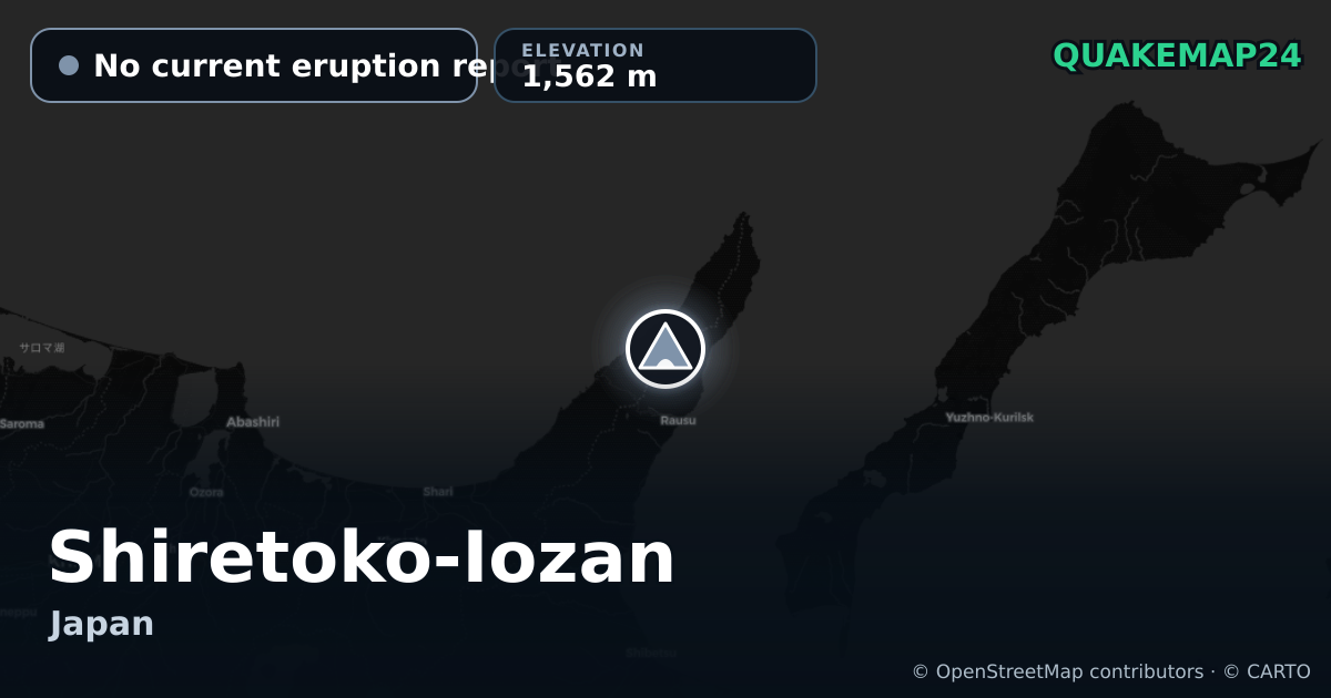 Shiretoko-Iozan · No current eruption report · 1,562 m