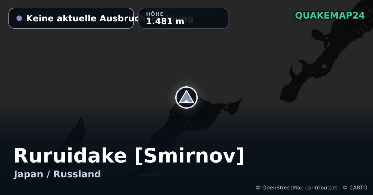 Ruruidake [Smirnov] · Keine aktuelle Ausbruchsmeldung · 1.481 m