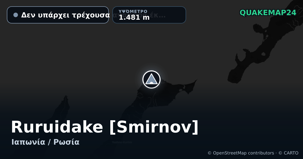 Ruruidake [Smirnov] · Δεν υπάρχει τρέχουσα αναφορά έκρηξης · 1.481 m