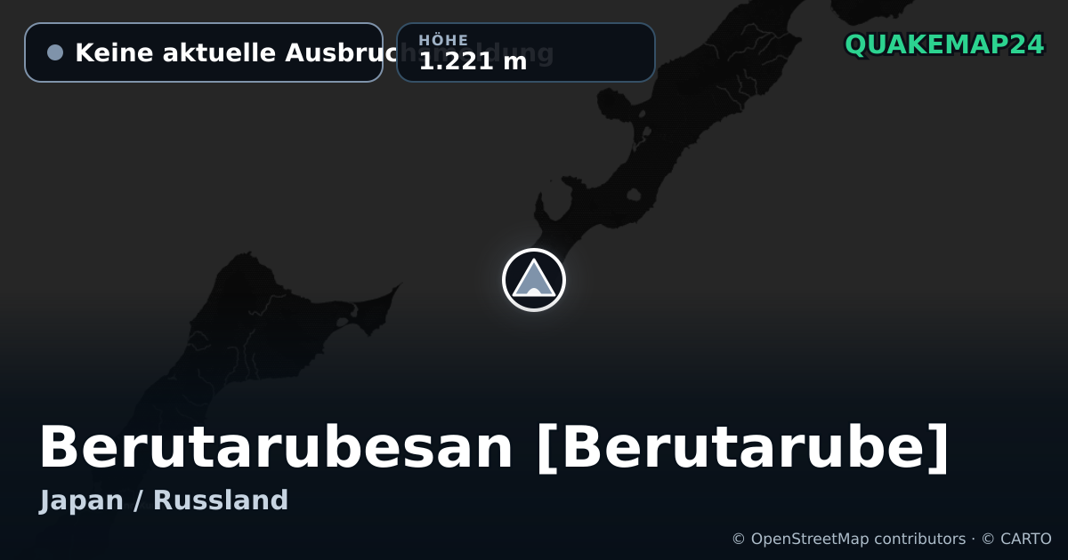 Berutarubesan [Berutarube] · Keine aktuelle Ausbruchsmeldung · 1.221 m