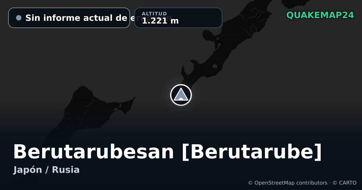 Berutarubesan [Berutarube] · Sin informe actual de erupción · 1.221 m