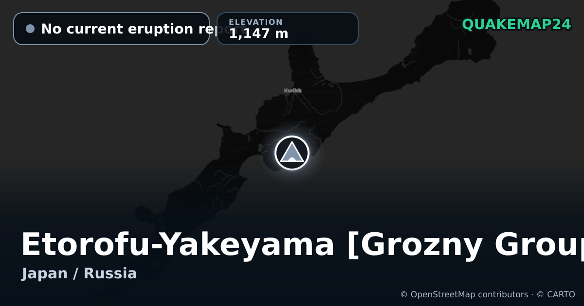 Etorofu-Yakeyama [Grozny Group] · No current eruption report · 1,147 m