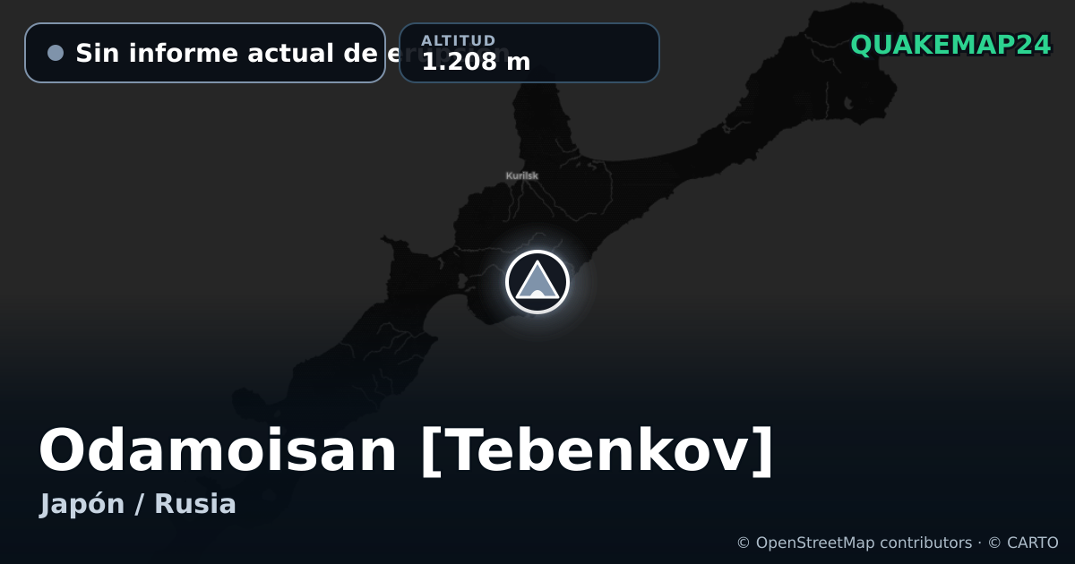 Odamoisan [Tebenkov] · Sin informe actual de erupción · 1.208 m
