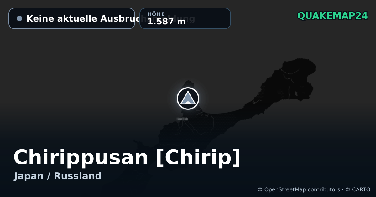 Chirippusan [Chirip] · Keine aktuelle Ausbruchsmeldung · 1.587 m