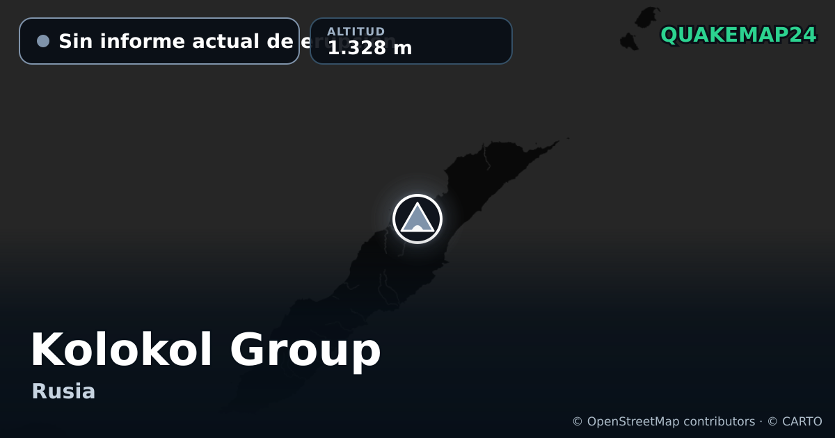 Kolokol Group · Sin informe actual de erupción · 1.328 m