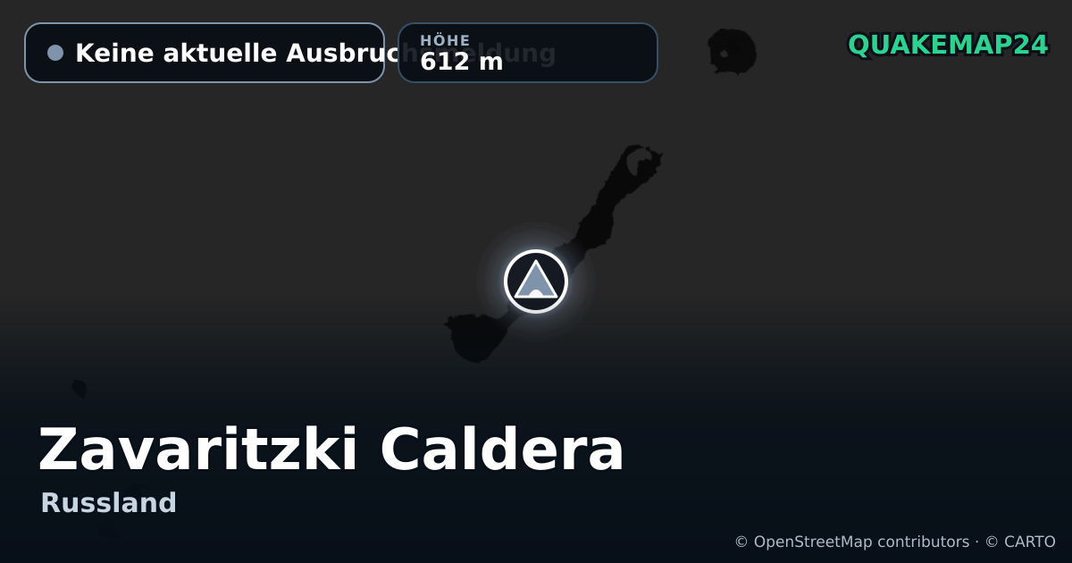 Zavaritzki Caldera · Keine aktuelle Ausbruchsmeldung · 612 m