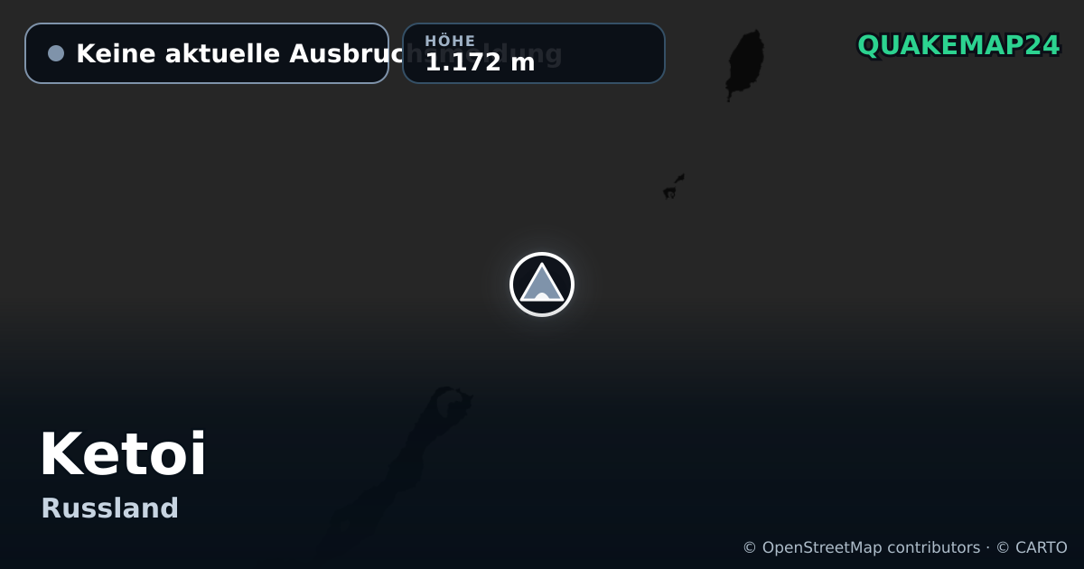 Ketoi · Keine aktuelle Ausbruchsmeldung · 1.172 m
